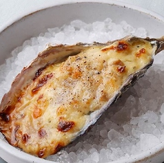 トリュフソースのカルボナーラ風焼き牡蠣