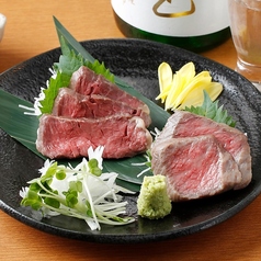 A5黒毛和牛の刺身