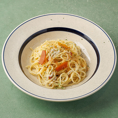 江ノ島産釜揚げしらすと本カラスミのオイルペペロンチーノ