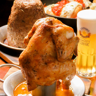 話題沸騰！名物ビア缶チキン＆ハンバーグで贅沢シェア