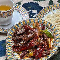 辛いピーマンの和え麺