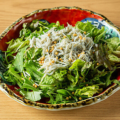 釜揚げしらすと海苔の和風サラダ