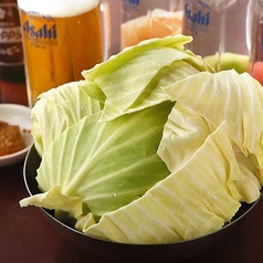 お通し(キャベツ+コショウ味噌)