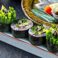料理メニュー写真&nbsp;鯵の薬味の葉巻き