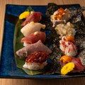 料理メニュー写真&nbsp;肉寿司９種盛り合わせ