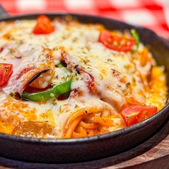 ピザ風 焼ナポリタン　（カップスープ&クレソンサラダ(SS)付）