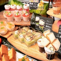 《スイーツも豊富》大充実の食べ飲み放題コースあります