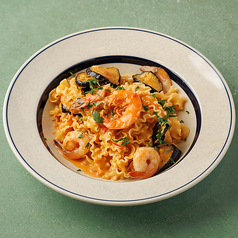 海老とナスのビスククリームパスタ