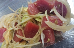 マグロとアボカドとのきざみワサビ和え[Taseed with wasabi tuna and avocado]
