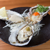 【大人気！】生牡蠣３点盛り合わせ　1,320円　