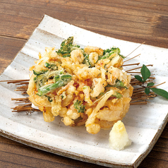 桜海老と菜の花のかき揚げ