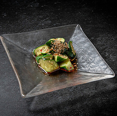 胡麻とラー油のピリ辛きゅうり