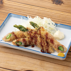 アスパラベーコンフライ