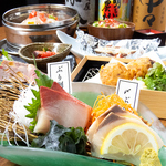 ''ぶり''と彩り野菜せいろ蒸しや天ぷらと海の幸を満喫！嬉しい120分飲み放題付コース！