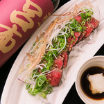 ≪店長おすすめメニュー≫新鮮！「牛タタキ薬味たっぷりおろしポン酢」1078円(税込)クーポンご利用可