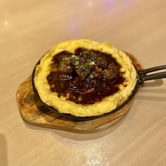 奥久慈卵のオムレツ 和牛デミ味噌ソース