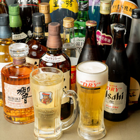 酒類豊富！飲み放題と多彩なドリンクで賑やかに乾杯