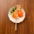 料理メニュー写真&nbsp;品切御免！レアつくね串～月見＆一口TKG～