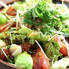 海鮮とアボカドの和風サラダ