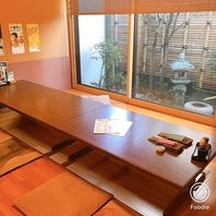 掘りごたつのお席♪