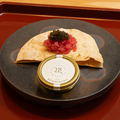 料理メニュー写真 本鮪トロタルタルN25キャビア添え