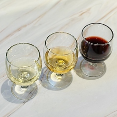 ワイン3種飲み比べ Glass(各80ml)