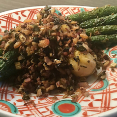 【アスパラ】アスパラのカラカラ炒め