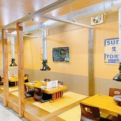 ゆったりと寛げるお座敷席をご用意。ご宴会にも◎