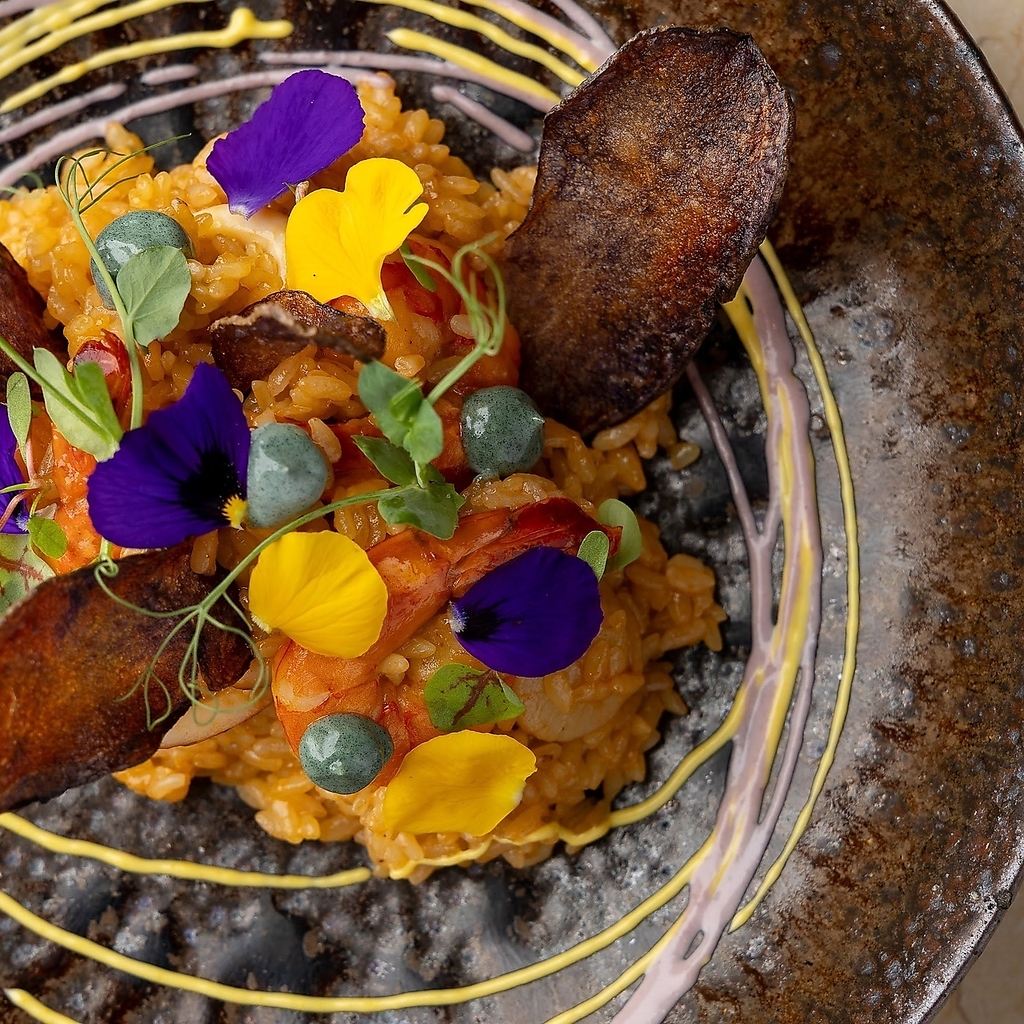 魚介のパエリア　アロスコンマリスコス