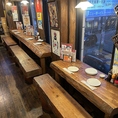 外を見ながらお楽しみいただけるカウンターのお席を御用いたしました！超人気席なのでご予約はお早めに！