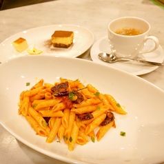 ペンネアラビアータ＋ハーフティラミス＋ドリンクセット