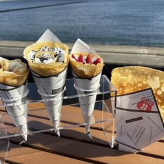 【◇季節に合わせたデザート◇】かき氷やクレープなど旬の食材を使ったメニューをご用意しております。の写真