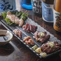 料理メニュー写真&nbsp;鶏のお刺身6種盛り