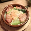 料理メニュー写真&nbsp;グリーンアスパラと卵のオーブン焼き　トリュフの香り