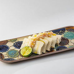 島豆腐の冷製カルパッチョ ~爽やかシークヮーサーと島胡椒の刺激~