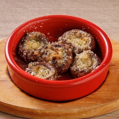 マッシュルームのガーリックパン粉焼き