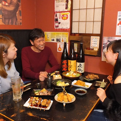 歓送迎会に◎事前のご相談でご宴会コースもご用意します♪自慢の串揚げ・焼鳥をどうぞ