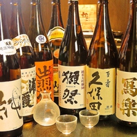 種類豊富な日本酒のラインナップ♪