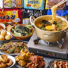韓国料理肉ポチャのコース写真