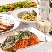 こだわりの料理を楽しめるコースやドリンクをご用意◎