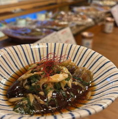 揚げ茄子の香味ダレ