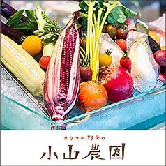 小山農園の「新鮮なカラフル野菜」を提供中！