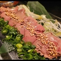料理メニュー写真&nbsp;特上白レバーレア刺し