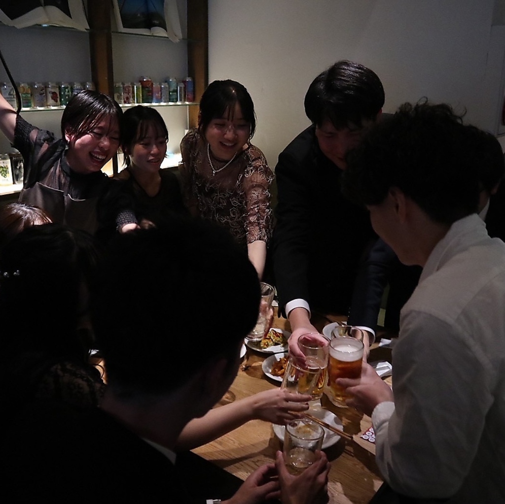 貸切が可能！広々とした店内で大人数でもご利用いただけます！