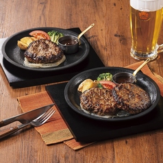 当店名物「The　銀座ハンバーグ」