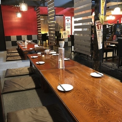 お座敷の小上り席は、20名様までお座りいただけます。