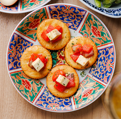 サーモンと味噌漬けクリームチーズ