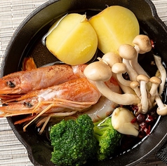 海老のアヒージョ