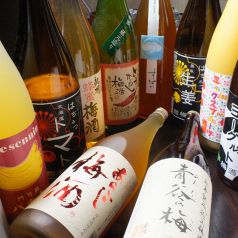 梅酒・果実酒の種類豊富。女子の好きなお酒あります！