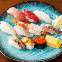 新鮮なお魚を使ったお寿司を堪能